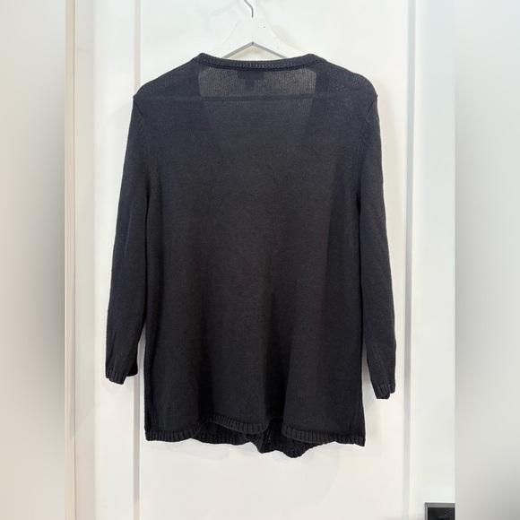 Classic And Cozy Black St. John's Bay Knit Cardigan Size XL - Picture 7 of 10